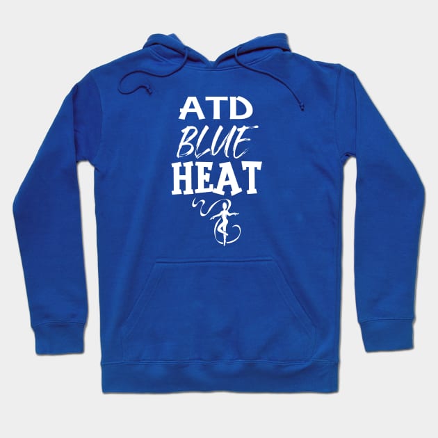 ATD Blue Heat stack (white) Hoodie by allthatdance